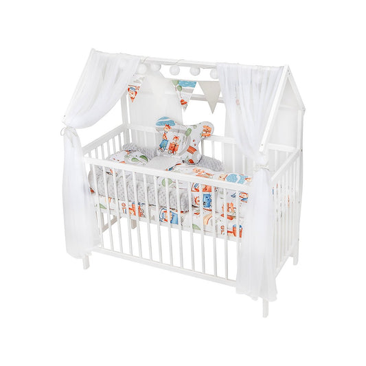 Animals Hausbett Kinderbett 120x60 Matratze Minky Bettset