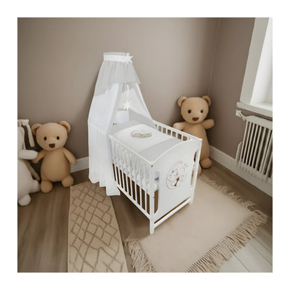 Complete bed 120 × 60 cm Baby bed Teddy on the moon