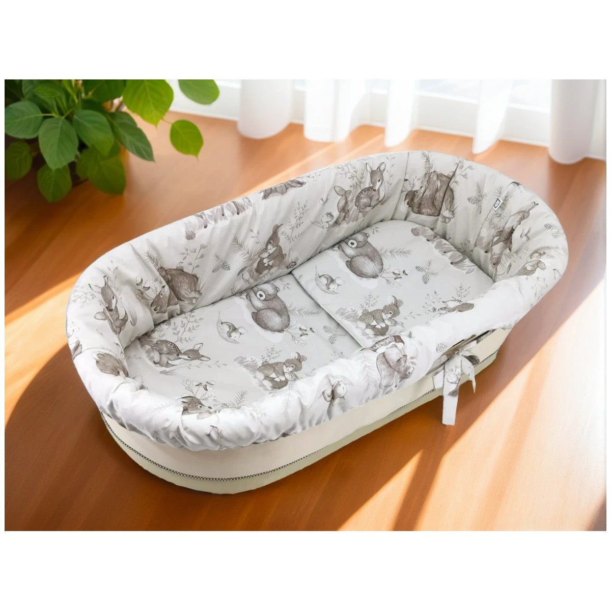 3-teiliges Kinderwagen-Set im Wald-Design – 100% Baumwolle - babyhafen.de 
