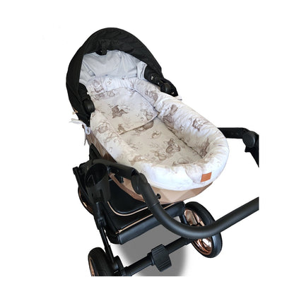 3-teiliges Kinderwagen-Set im Wald-Design – 100% Baumwolle - babyhafen.de 