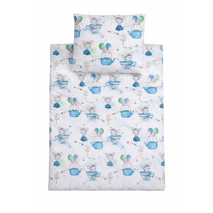 Kinderbettwäsche Set 4-teilig aus 100 % Baumwolle, antiallergisch