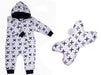 Baby Kapuzen-Sweatoverall mit Kissen - babyhafen.de 