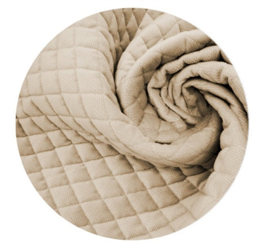 Bettnestchen 180x30 GESTEPPTER SAMT beige - babyhafen.de 