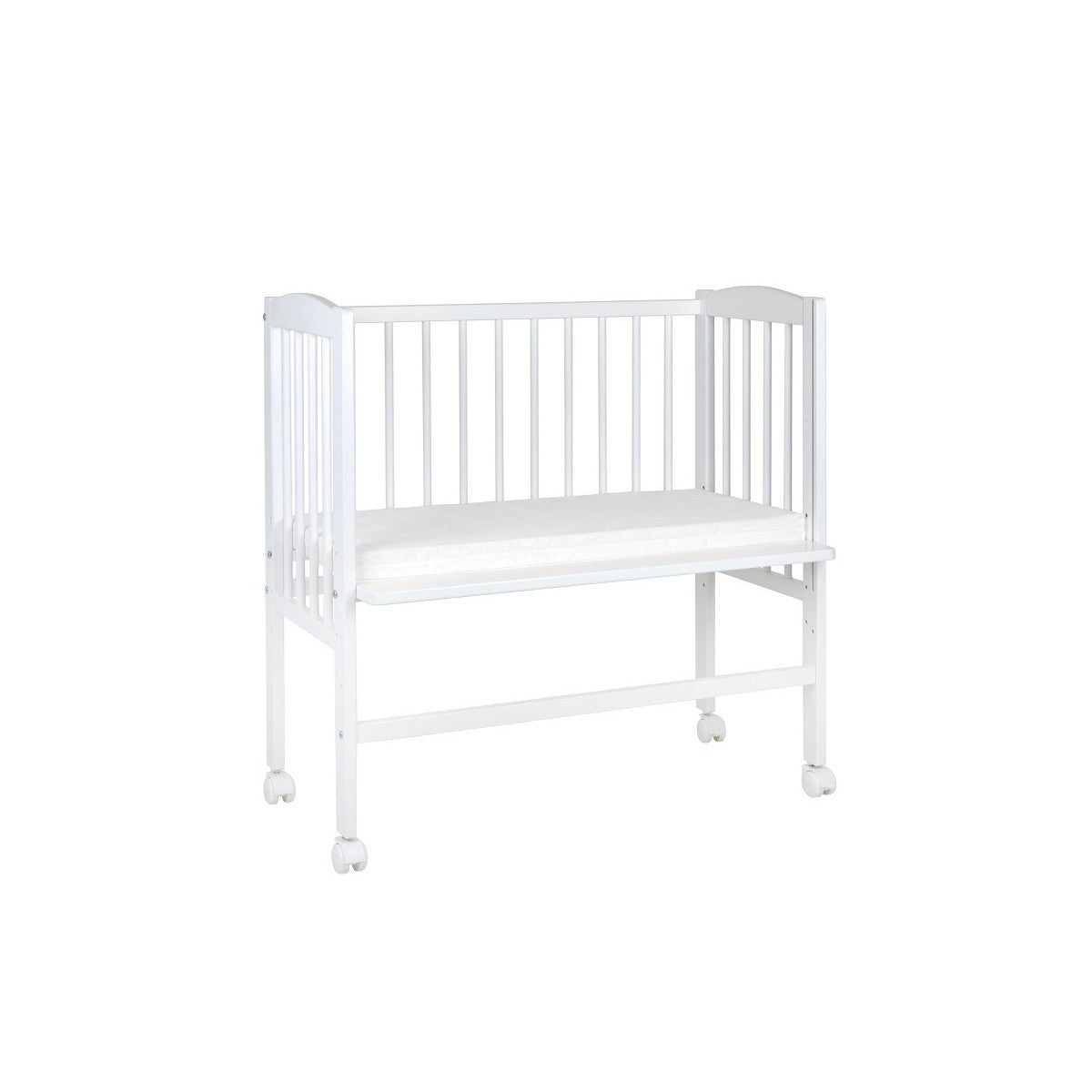 Beistellbett 4in1 40x90 cm aus massivem Kiefernholz mit Matratze