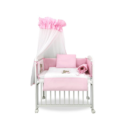 Komplettes Beistellbett Knuddelbärchen Rosa von Babyhafen