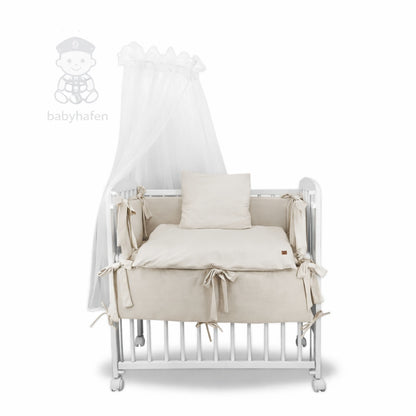 Komplettes Beistellbett-Set Sweater Soft Beige von Babyhafen
