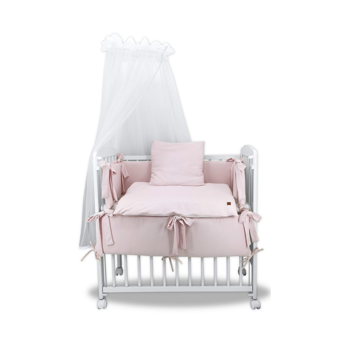 Beistellbett Komplettset Sweater Soft Rosa