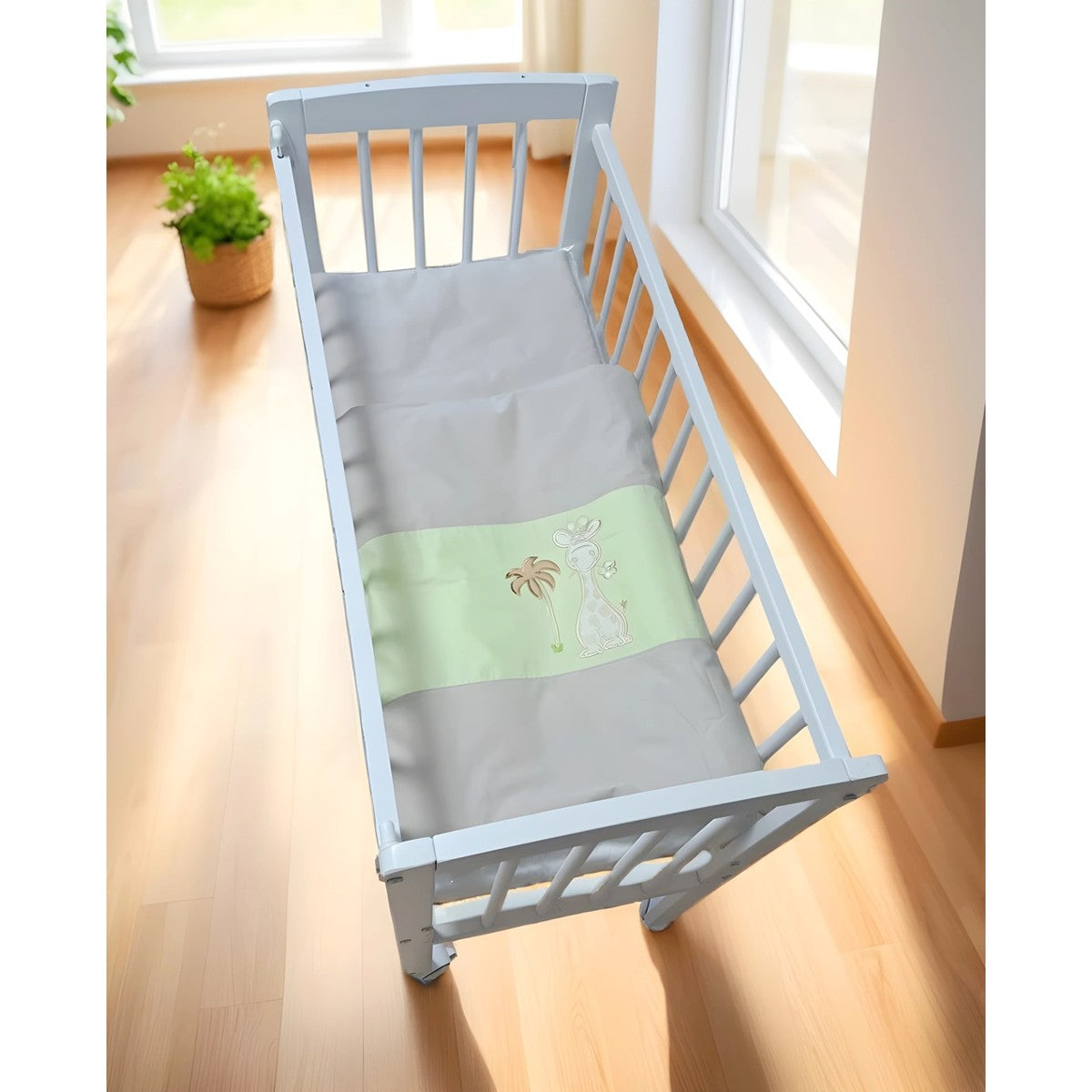 Beistellbett Weiß 40x90 inkl. Matratze & Bettwäsche Set – Viele Farben - babyhafen.de 