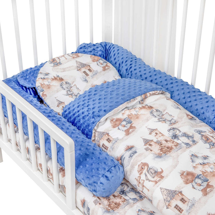 2in1 Hausbett 60×120 mit Schutzgitter Traveling Dragon - babyhafen.de 