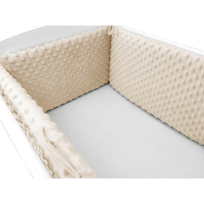 Bettnestchen Minky Beige für Beistellbett 40x90 cm