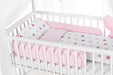 Hausbett Kinderbett 120x60 Matratze Minky Bettset Sterne Rosa - babyhafen.de 