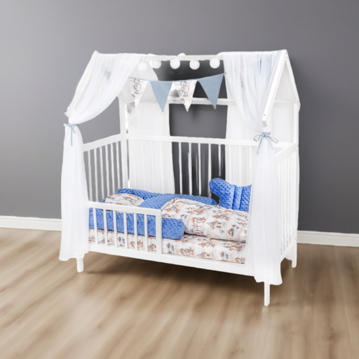 2in1 Hausbett 60×120 mit Schutzgitter Traveling Dragon - babyhafen.de 