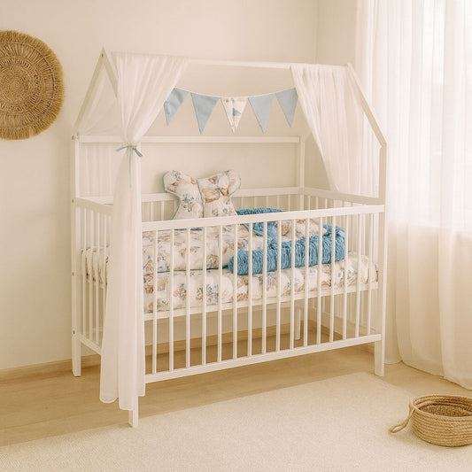 Dieses liebevoll gestaltete Bett Hausbett Set Matratze Bettset Traveling Dragon