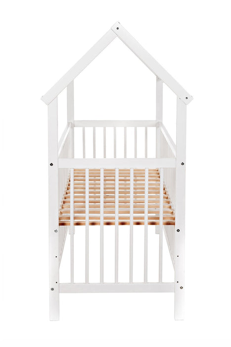 Royal Blau Komplettbett 2in1 Hausbett mit Schutzgitter - babyhafen.de 