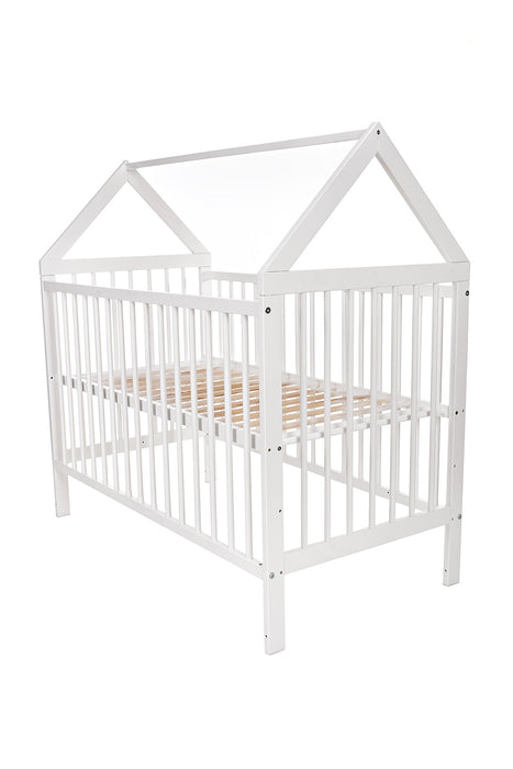 Hausbett 120×60 Umbaubar Rausfallschutz WOLKEN - babyhafen.de 