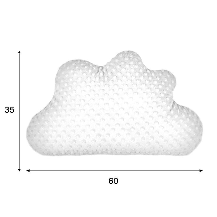 Kinder WOLKEN-Kissen Minky Weiß - babyhafen.de 