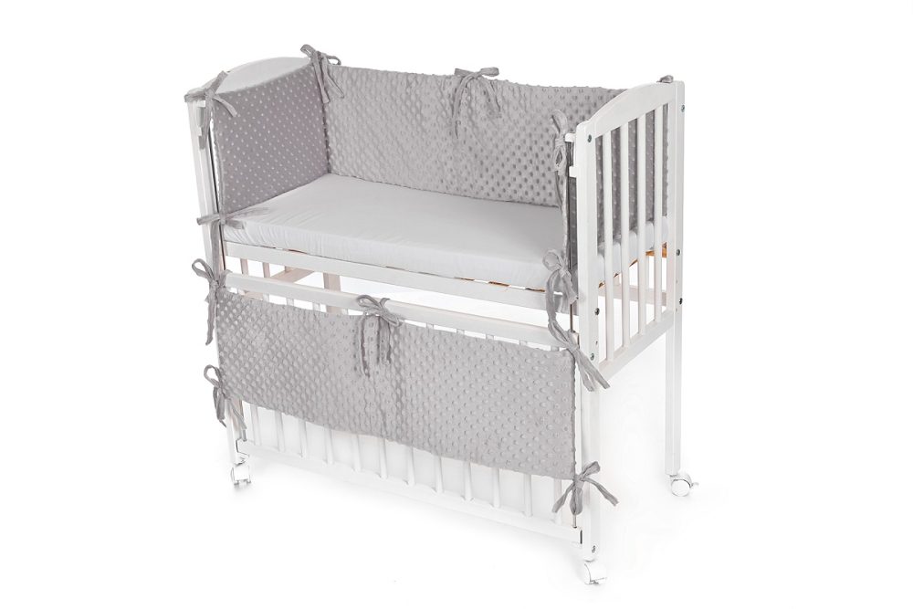 Babyhafen Baby Beistellbett mit Matratze Nestchen Grau - babyhafen.de 