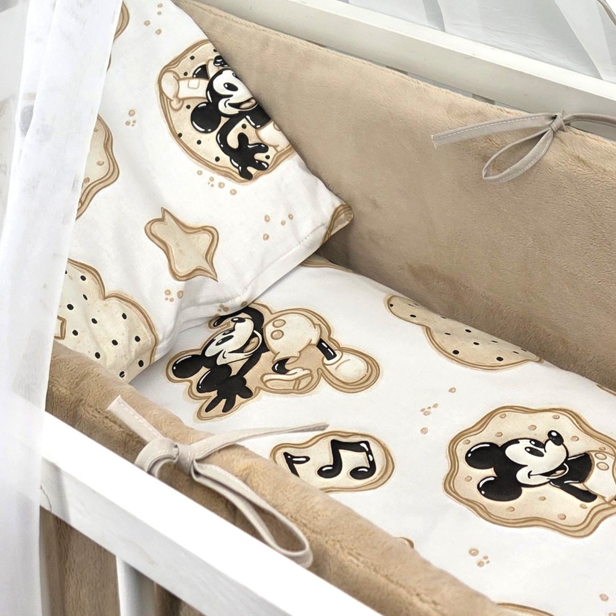 Premium Bettwaesche aus Baumwolle fuer Baby Beistellbett 40 × 90 cm