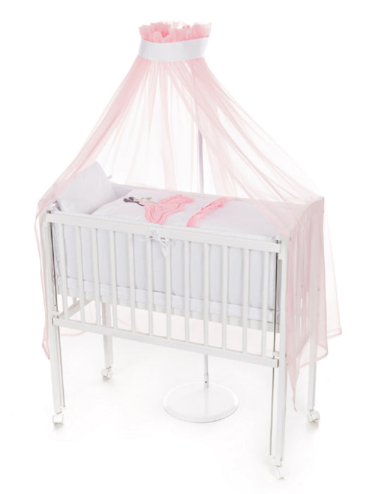 Mobiles Beistellbett Rollen Komplett rosa Prinzessin - babyhafen.de 