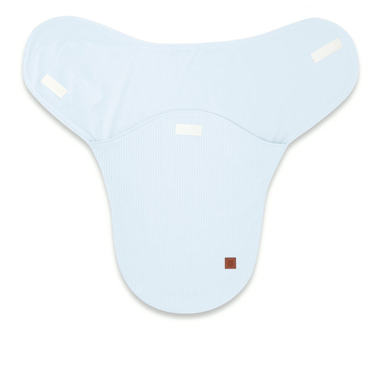 Pucktuch für Neugeborene aus 100 % Baumwolle in Blau mit Klettverschluss