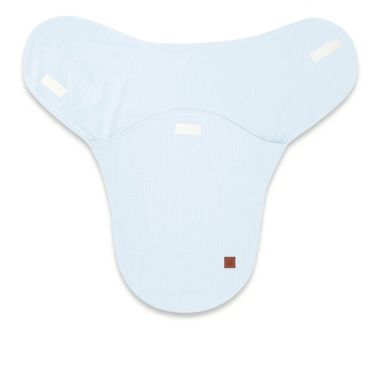 Pucktuch für Neugeborene aus 100 % Baumwolle in Blau mit Klettverschluss