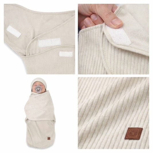 Pucktuch Set aus Baumwolle für Neugeborene – Beige