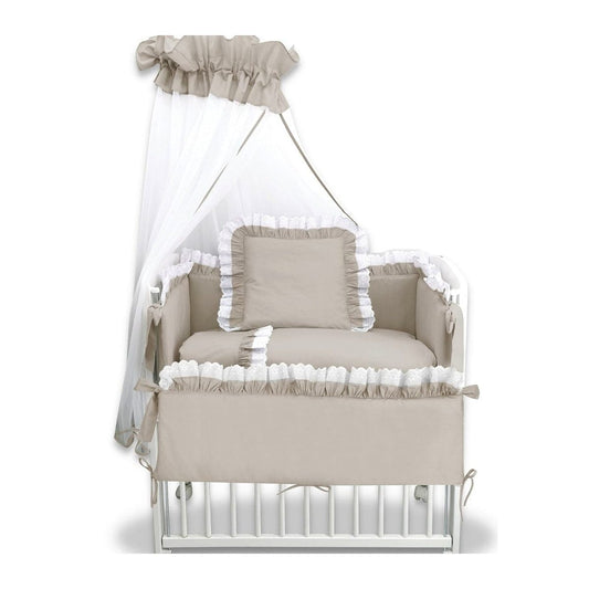 3in1 Beistellbett Babybett Royal Beige Spitze - babyhafen.de 