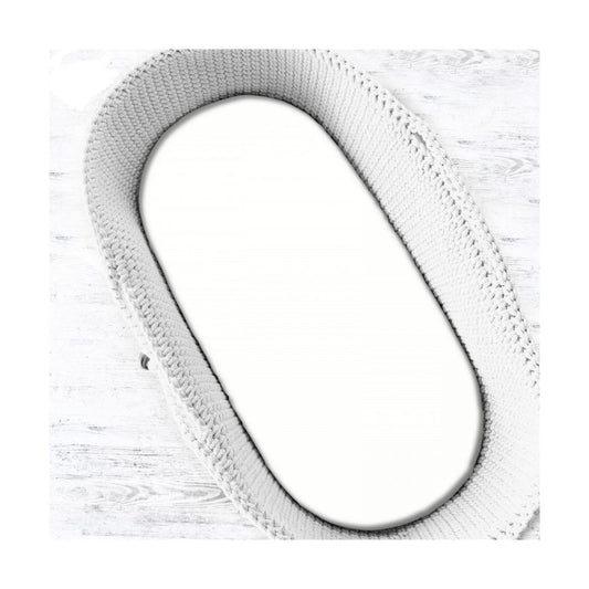 Spannbettlaken 40 x 90 cm Weiß aus Baumwolle 