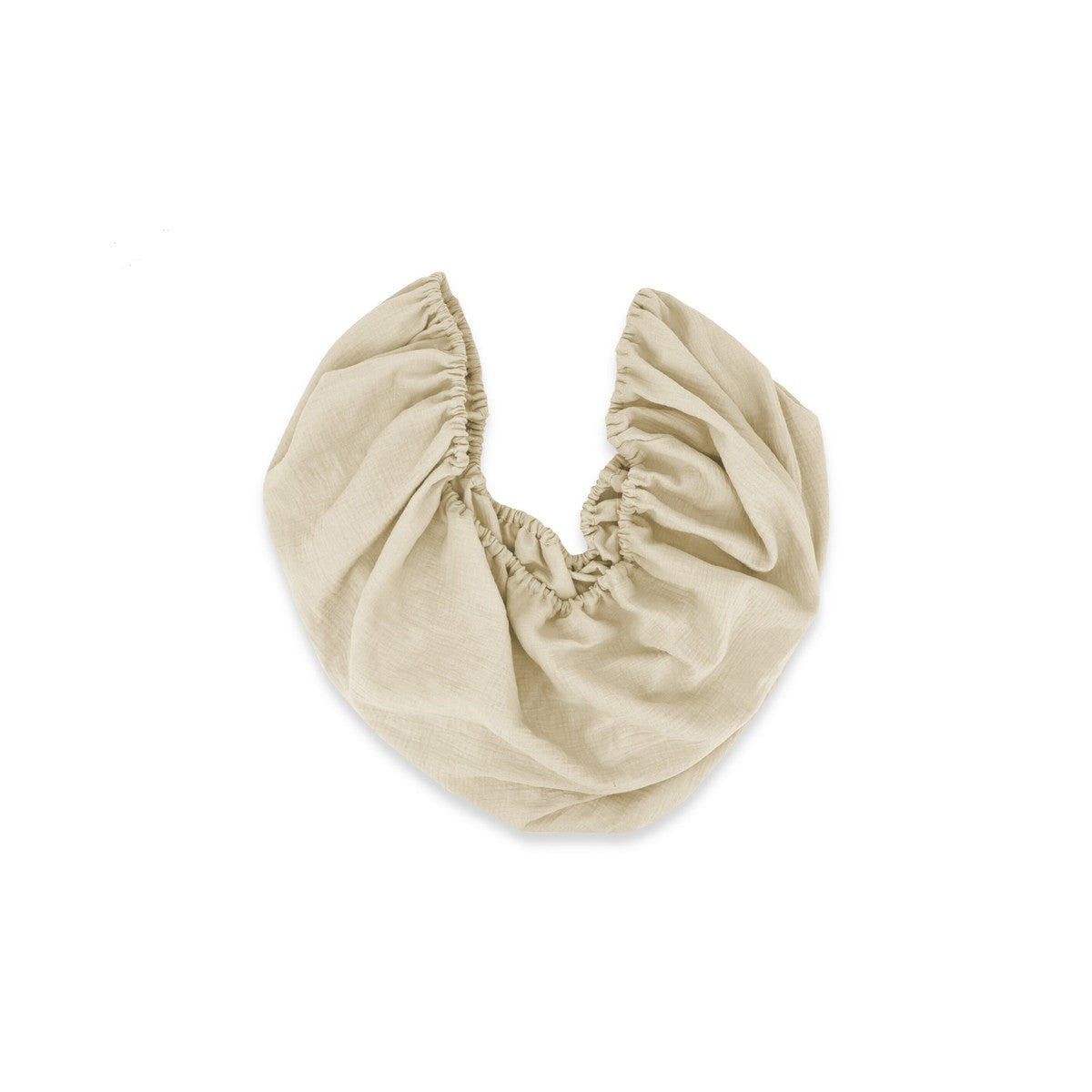 Spannbettlaken aus Musselin 40x90 cm in Beige für Beistellbett