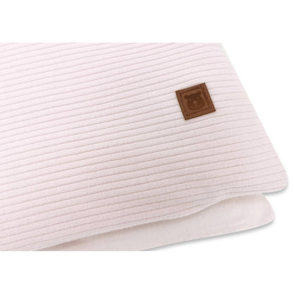 Sweater Soft Rosa Babydecke aus weicher Baumwolle mit feiner Rippenstruktur für Neugeborene