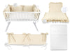 Komplettwiegenset Musselin Beige - babyhafen.de 