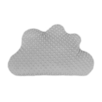 Wolkenkissen Minky Grau – weiches Kuschelkissen für Baby und Kinder