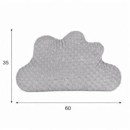 Wolkenkissen Minky 35x60 cm – Kuschelkissen Wolke für Baby und Kinder