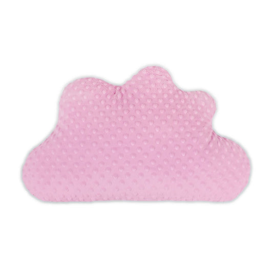 Wolkenkissen Minky Rosa – Kuschelkissen Wolke für Baby und Kinder