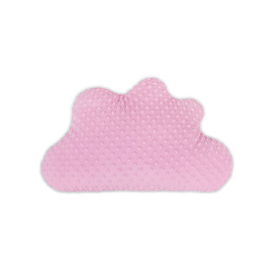 Wolkenkissen aus Minky in Rosa – weiches Deko-Kissen fürs Kinderzimmer, 60×35 cm